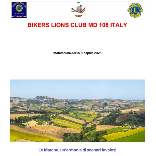 * PROGRAMMA (PDF) *<br>Le Marche armonia di scenari favolosi
<br>aprile 2025