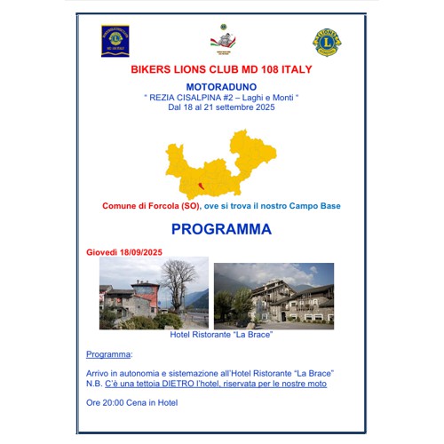 * PROGRAMMA (PDF) *<br>Rezia Cisalpina
<br>aprile 2025