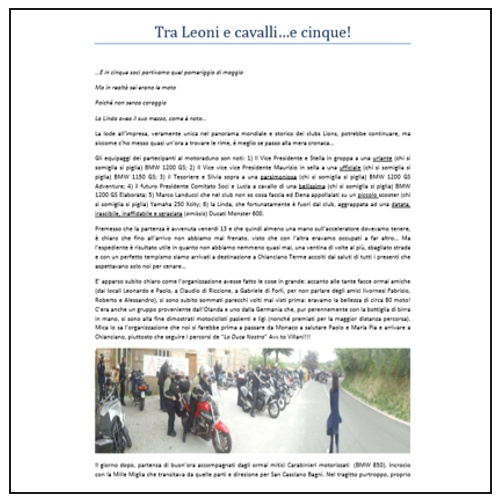 * 2010 - MONTALCINO *<br>Tra Leoni e Cavalli 5 (PDF)