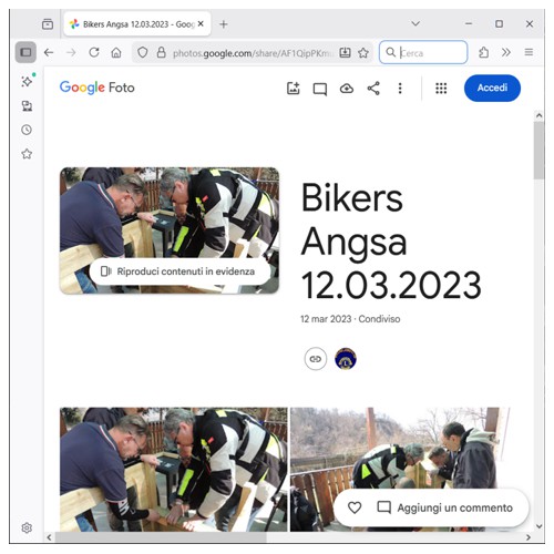 * GOOGLE - LINK *<br>Consegna ruotino a Lucia <br> a Santarcangelo di Romagna