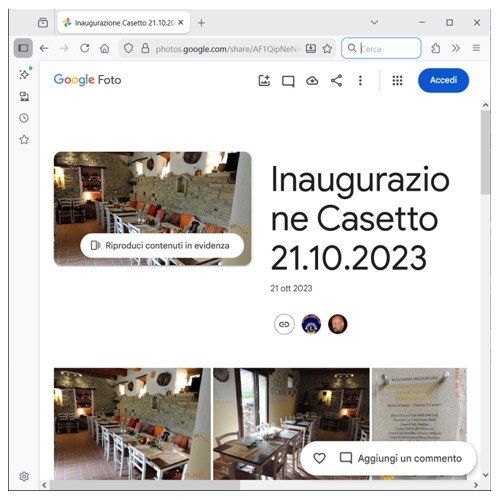 * GOOGLE - LINK *<br>La rinascita de <em>Il Casetto</em> <br />Osteria di Dovadola (FC)